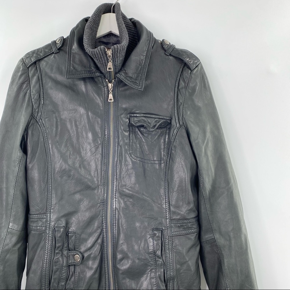 Danier Black Leather Removable Double-Lined Jacket - Size S - Picture 3 of 11